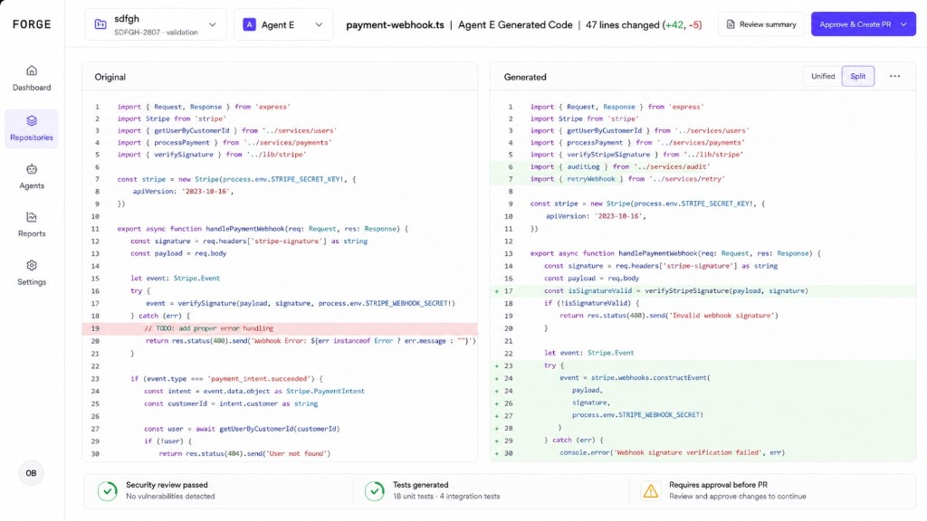 Verified code review before merge